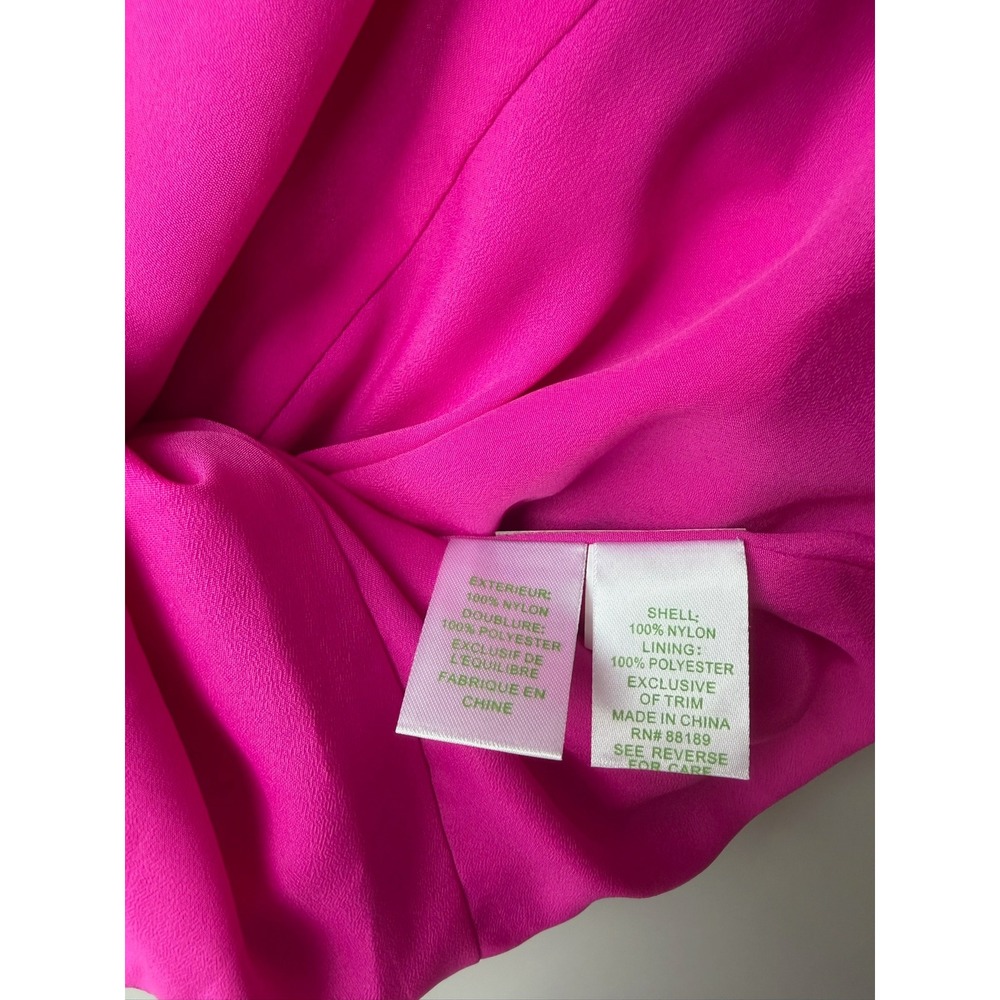 Lilly Pulitzer Women's Pink Floral Lace Strapless Dress Size 4 Cocktail Party - Picture 7 of 7
